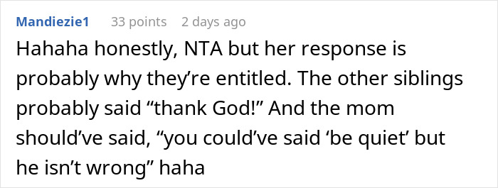 Comment thread discussing a man telling a disruptive kid on a plane to be quiet and the mom's upset reaction. Comment thread discussing a man telling a disruptive kid on a plane to be quiet and the mom's upset reaction.