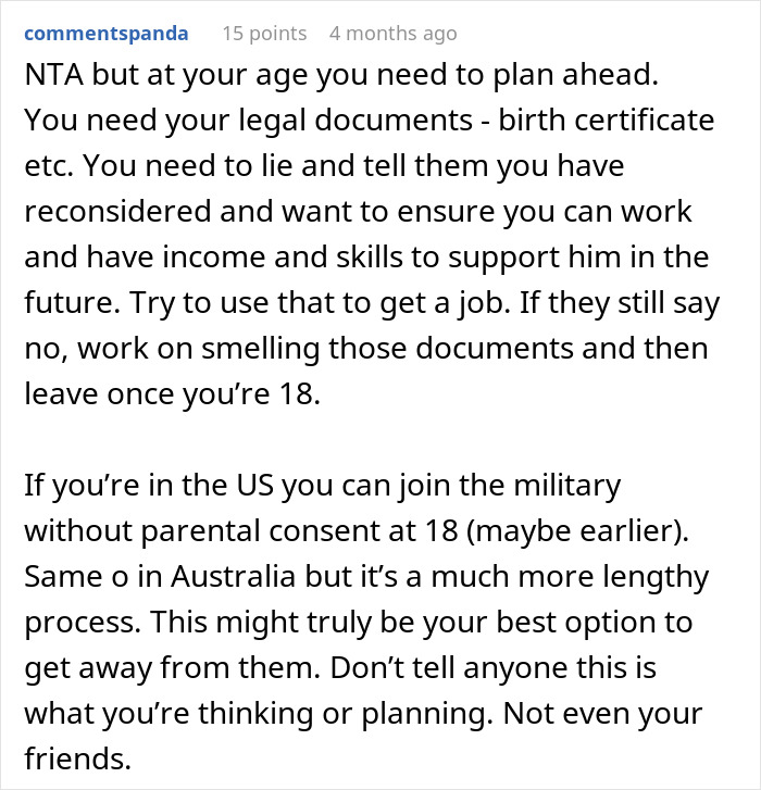 Comment section discussing planning ahead and legal options for independence related to caring for a disabled son. Comment section discussing planning ahead and legal options for independence related to caring for a disabled son.
