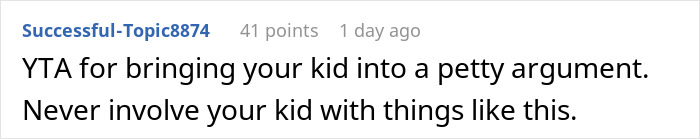 Screenshot of an online comment discussing family conflict after man films wife secretly to prove she eats fries.