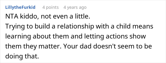 Comment about a teen telling dad would’ve remembered if you cared after cake fail, highlighting a strained parent-child relationship. Comment about a teen telling dad would’ve remembered if you cared after cake fail, highlighting a strained parent-child relationship.