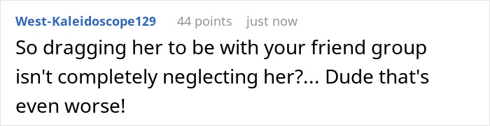 Screenshot of a Reddit comment discussing relationship drama involving a guy whose ex-wife cheated with his best man.