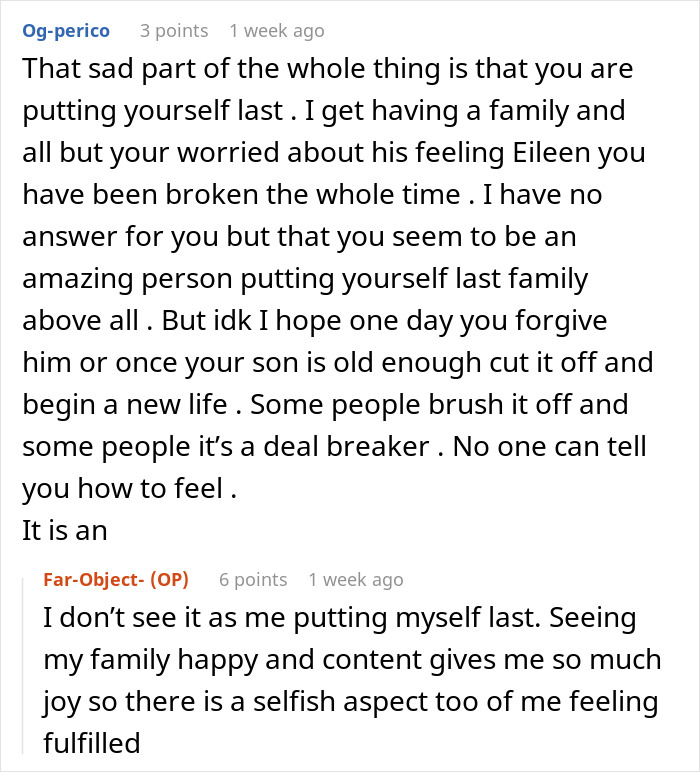 Screenshot of a heartfelt online conversation where a heartbroken woman discusses her husband's affair that still haunts her. Screenshot of a heartfelt online conversation where a heartbroken woman discusses her husband's affair that still haunts her.