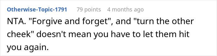 Screenshot of a forum comment discussing MIL ruining birthday by no-show and DIL refusing future celebrations in their house. Screenshot of a forum comment discussing MIL ruining birthday by no-show and DIL refusing future celebrations in their house.