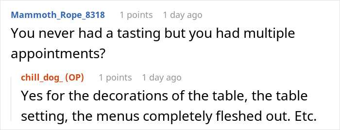 Screenshot of a forum discussion about wedding vendors and issues related to bride’s allergy affecting cupcake arrangements. Screenshot of a forum discussion about wedding vendors and issues related to bride’s allergy affecting cupcake arrangements.