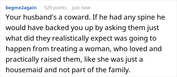 Screenshot of a social media comment discussing stepkids turning cruel and refusing to call their stepmom mom anymore. Screenshot of a social media comment discussing stepkids turning cruel and refusing to call their stepmom mom anymore.