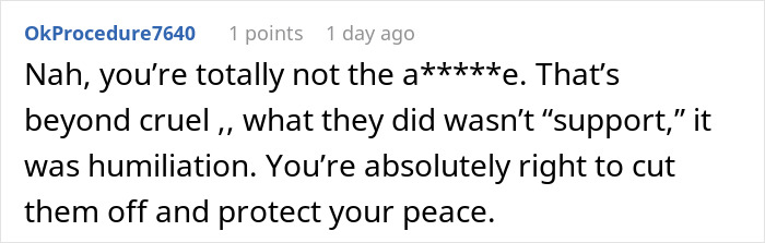 Screenshot of a Reddit comment discussing drama and conflict over a bizarre fake adoption and family tension. Screenshot of a Reddit comment discussing drama and conflict over a bizarre fake adoption and family tension.