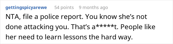 Screenshot of an online comment discussing a pregnant woman going no-contact with her sister after a Thanksgiving disaster. Screenshot of an online comment discussing a pregnant woman going no-contact with her sister after a Thanksgiving disaster.