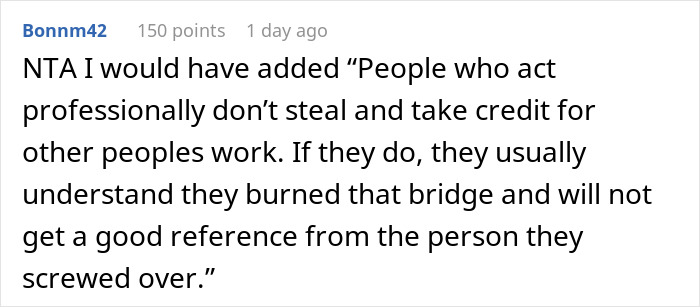 Colleague Swoops In To Take Credit For Woman’s Hard Work, Woman Gets Ice-Cold Revenge 6 Months Later Colleague Swoops In To Take Credit For Woman’s Hard Work, Woman Gets Ice-Cold Revenge 6 Months Later