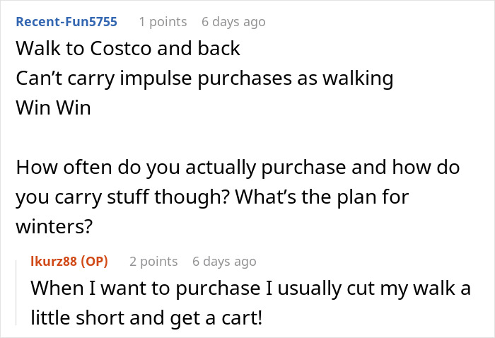 Discussion about walking to Costco to avoid impulse purchases and managing shopping trips to support weight loss journey. Discussion about walking to Costco to avoid impulse purchases and managing shopping trips to support weight loss journey.