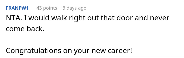 Comment from FRANPW1 expressing frustration about company raises and congratulating a new hire on their higher salary. Comment from FRANPW1 expressing frustration about company raises and congratulating a new hire on their higher salary.