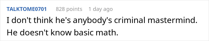 Comment expressing doubt about someone's intelligence, humorously noting they don't know basic math despite being called a mastermind. Comment expressing doubt about someone's intelligence, humorously noting they don't know basic math despite being called a mastermind.