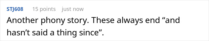 Comment text on a screen discussing a phony story related to work quiet gossip drama in an online forum. Comment text on a screen discussing a phony story related to work quiet gossip drama in an online forum.