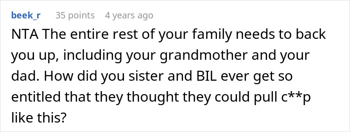 Comment on family conflict where BIL tries to dump grandma on wife’s siblings and sister is called selfish for refusal. Comment on family conflict where BIL tries to dump grandma on wife’s siblings and sister is called selfish for refusal.