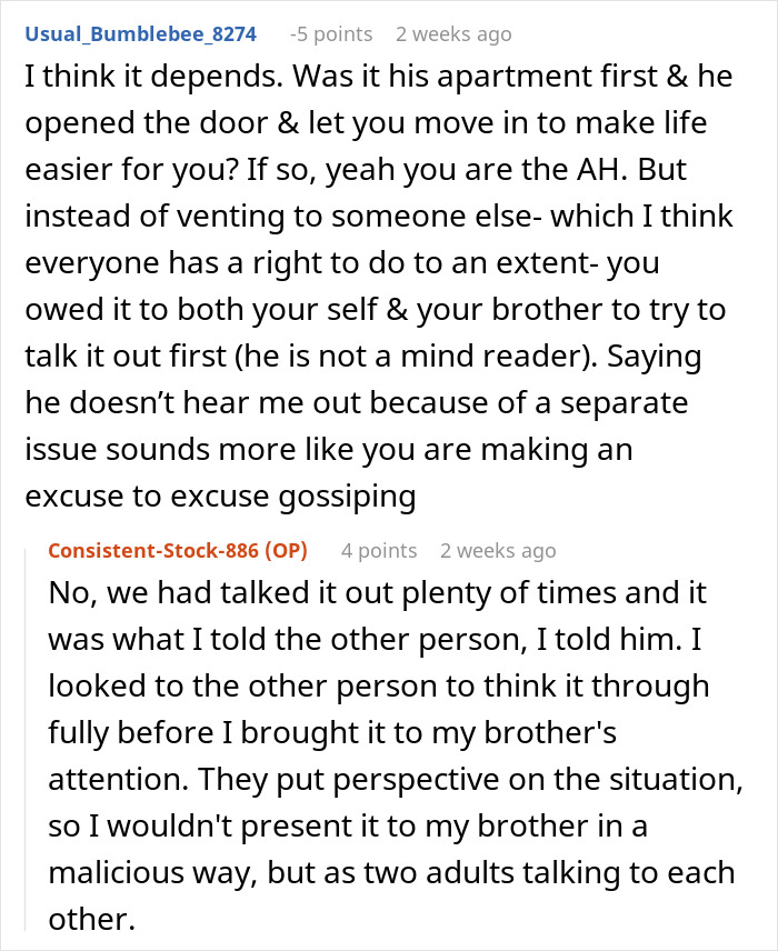 Online conversation showing sis venting about useless bro and discussing how she taught him a lesson by following his advice. Online conversation showing sis venting about useless bro and discussing how she taught him a lesson by following his advice.