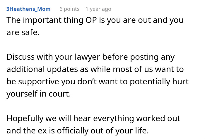 Commenter advising caution about sharing updates online to avoid legal issues after man ruins his marriage by stealing wife’s tea set. Commenter advising caution about sharing updates online to avoid legal issues after man ruins his marriage by stealing wife’s tea set.