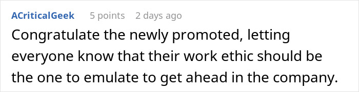 Screenshot of an online forum post about exposing management and HR risks related to coworker work ethic and promotion. Screenshot of an online forum post about exposing management and HR risks related to coworker work ethic and promotion.
