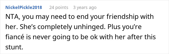 Screenshot of an online comment reacting to a woman keeping her ex’s baby, assuming a male best friend will be father figure. Screenshot of an online comment reacting to a woman keeping her ex’s baby, assuming a male best friend will be father figure.