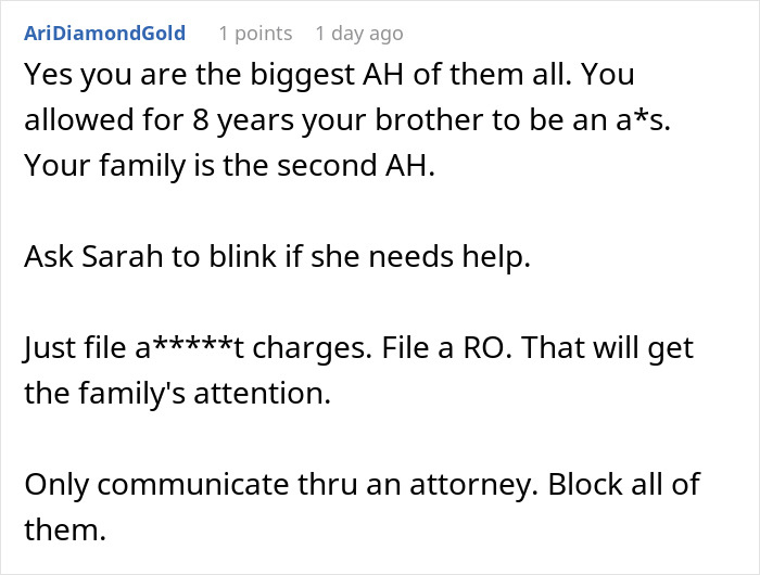 Commenter advises uninviting brother-in-law from wedding after years of mocking and retaliation with jokes. Commenter advises uninviting brother-in-law from wedding after years of mocking and retaliation with jokes.