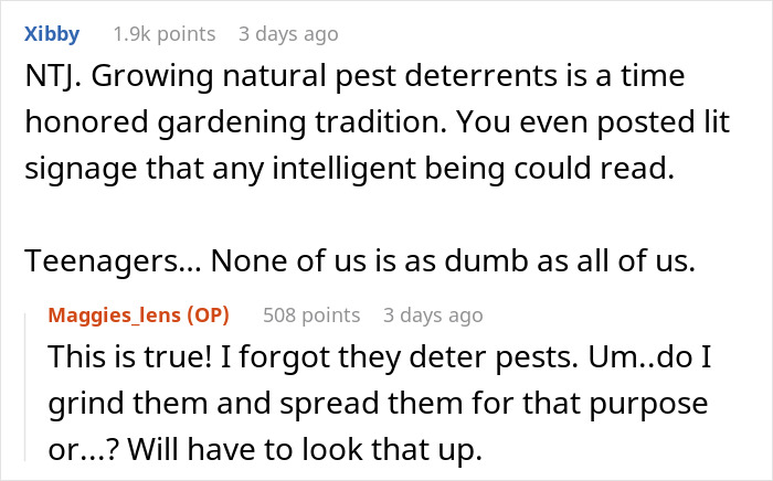 Woman torn between laughter and guilt after her hot revenge on neighborhood kids succeeds magically.