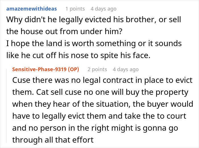 Discussion about entitled brother living in house and legal challenges involved in removing him from the property. Discussion about entitled brother living in house and legal challenges involved in removing him from the property.