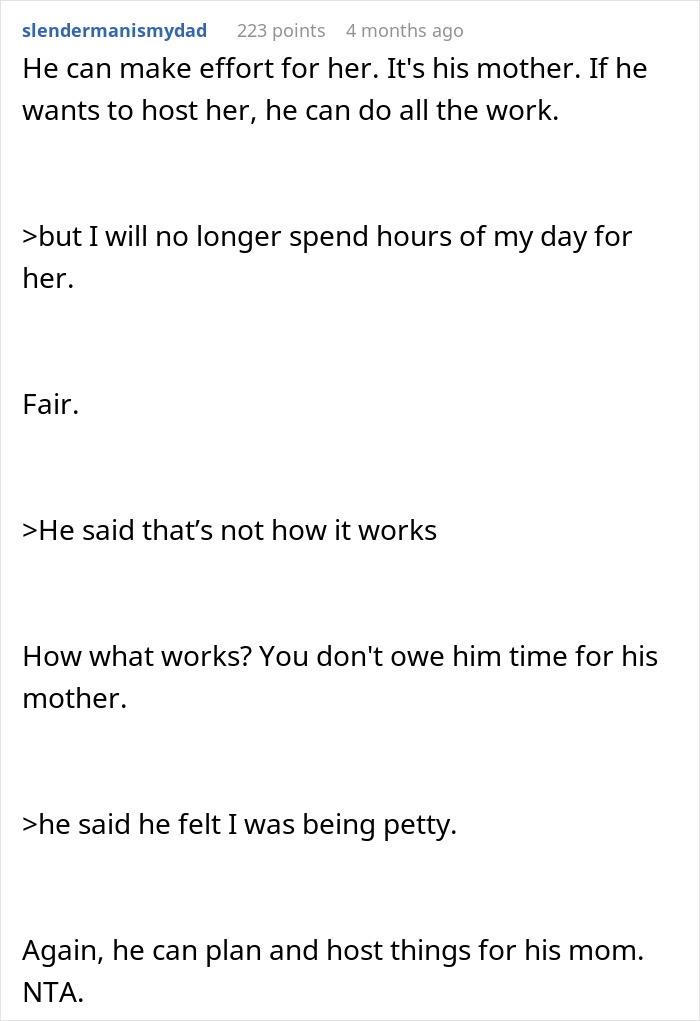Text conversation about MIL ruining birthday by being no-show, with DIL refusing to celebrate again in their house. Text conversation about MIL ruining birthday by being no-show, with DIL refusing to celebrate again in their house.