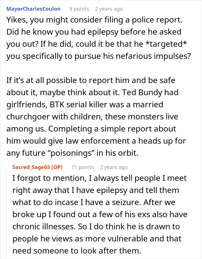 Woman discusses suspicion of ex poisoning her after months of mysterious illness and revealing weird confession in online comments. Woman discusses suspicion of ex poisoning her after months of mysterious illness and revealing weird confession in online comments.