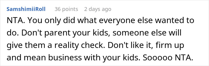 Screenshot of a Reddit comment discussing a man telling a disruptive kid on a plane to be quiet, upsetting the mom. Screenshot of a Reddit comment discussing a man telling a disruptive kid on a plane to be quiet, upsetting the mom.