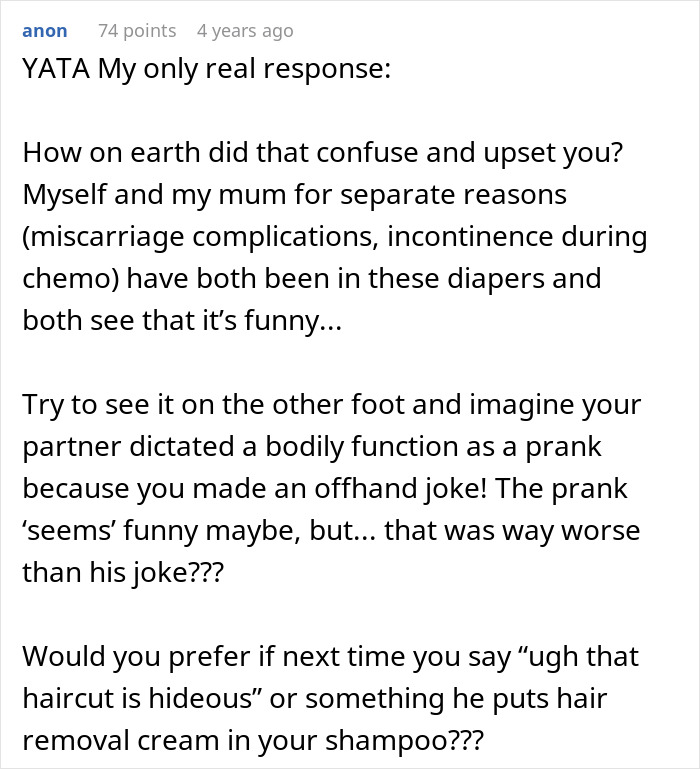 Comment on woman trying to teach boyfriend empathy, leading to unintended phone damage in a humorous online discussion. Comment on woman trying to teach boyfriend empathy, leading to unintended phone damage in a humorous online discussion.