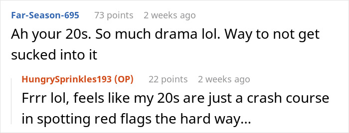 Online conversation about drama and red flags in 20s, reflecting on rejection and dating after a breakup. Online conversation about drama and red flags in 20s, reflecting on rejection and dating after a breakup.