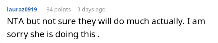 Screenshot of a social media comment discussing a nosy mother causing family tension with ancestry tests.