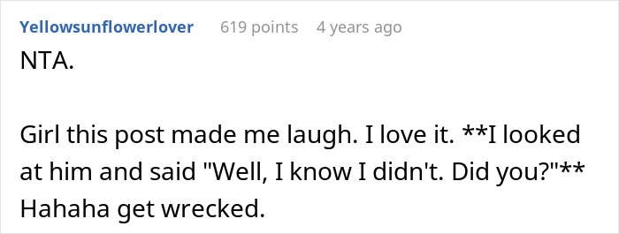 Comment discussing a woman upset her husband assumed she planned Thanksgiving when she has never done that. Comment discussing a woman upset her husband assumed she planned Thanksgiving when she has never done that.