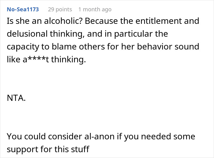 Screenshot of a Reddit comment discussing entitlement and behavior in a mother and daughter kidnapping dispute. Screenshot of a Reddit comment discussing entitlement and behavior in a mother and daughter kidnapping dispute.