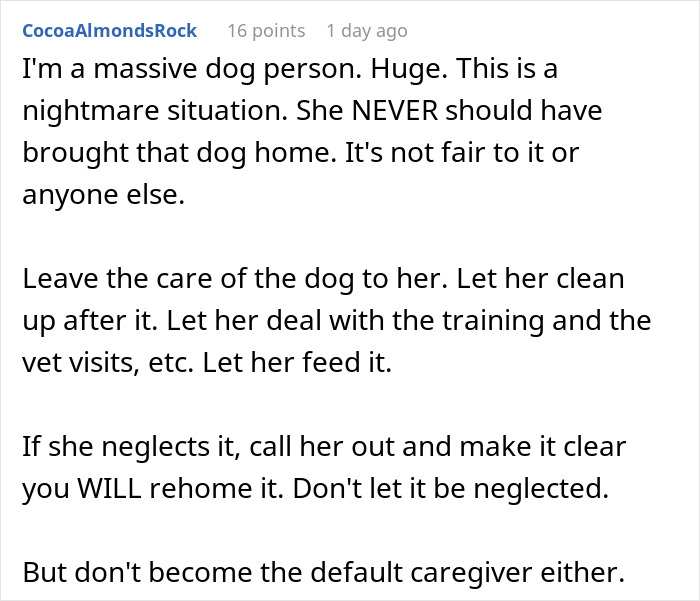 Alt text: Man upset about unwanted puppy responsibility, expressing frustration over unfair dog care duties. Alt text: Man upset about unwanted puppy responsibility, expressing frustration over unfair dog care duties.