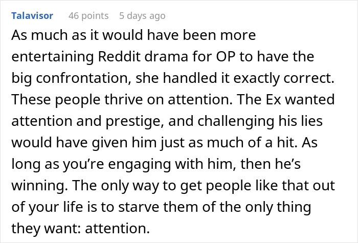 Reddit comment discussing a woman suspecting her boyfriend is lying about attending medical school and his reaction.