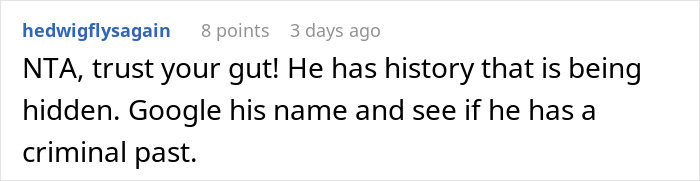 Comment warning about trusting gut instincts after family sides with creepy brother-in-law in a troubled relationship. Comment warning about trusting gut instincts after family sides with creepy brother-in-law in a troubled relationship.