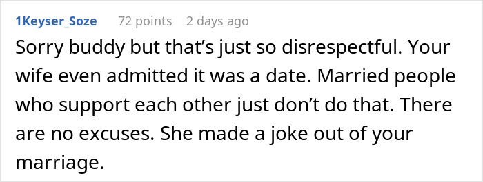 Comment on relationship boundaries discussing a woman going to gala with client as her date, causing husband to question everything. Comment on relationship boundaries discussing a woman going to gala with client as her date, causing husband to question everything.