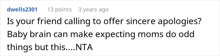 Comment discussing how a woman keeps ex’s baby, assuming male best friend will become father figure. Comment discussing how a woman keeps ex’s baby, assuming male best friend will become father figure.