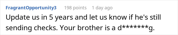 Screenshot of a Reddit comment calling out a brother for having 4 kids with 4 different women and questioning his responsibility. Screenshot of a Reddit comment calling out a brother for having 4 kids with 4 different women and questioning his responsibility.