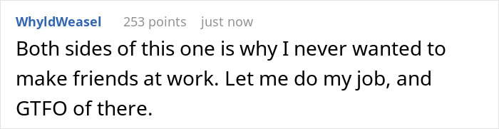 Screenshot of a social media post expressing frustration about work quiet gossip drama and wanting to focus on the job. Screenshot of a social media post expressing frustration about work quiet gossip drama and wanting to focus on the job.