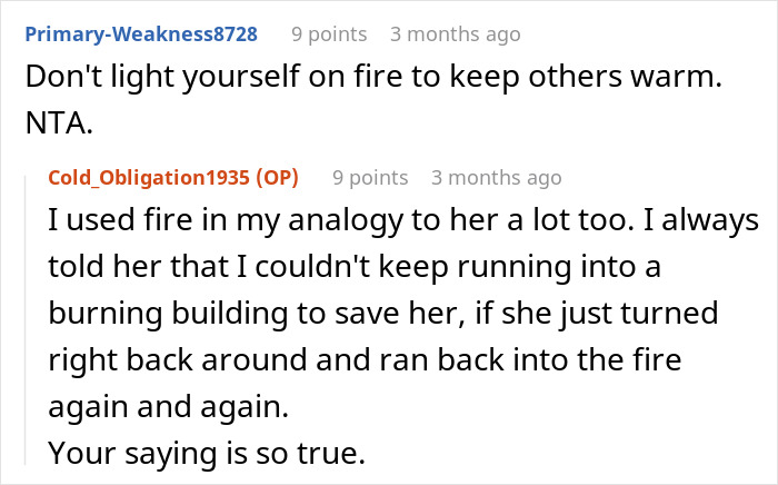 Screenshot of a Reddit discussion about a woman ending a 10 year friendship due to being the bestie bank. Screenshot of a Reddit discussion about a woman ending a 10 year friendship due to being the bestie bank.