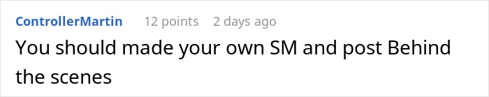 Comment on social media about creating a personal account to share behind the scenes content by a gym influencer. Comment on social media about creating a personal account to share behind the scenes content by a gym influencer.