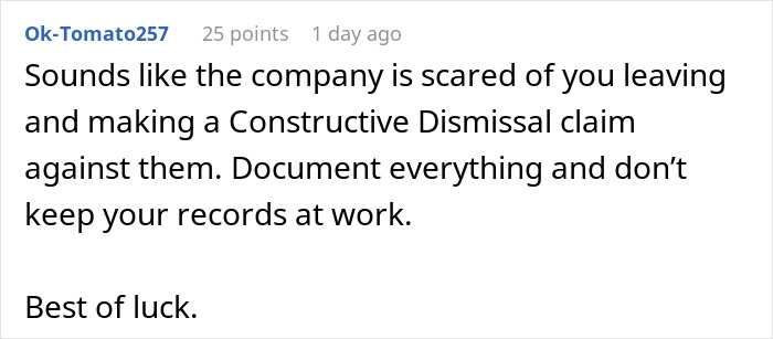 Commenter warning about toxic bosses and hostile work environments, advising documentation and caution in the workplace. Commenter warning about toxic bosses and hostile work environments, advising documentation and caution in the workplace.