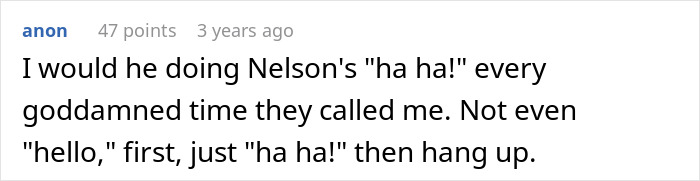 Anonymous comment complaining about repeated calls, expressing frustration without mentioning golden child lost parents money crypto. Anonymous comment complaining about repeated calls, expressing frustration without mentioning golden child lost parents money crypto.
