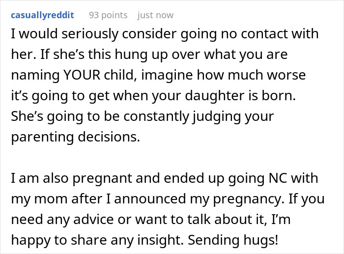 Reddit user advises going no contact with entitled lady mad grandkid won&rsquo;t be named after her issues over naming choice.