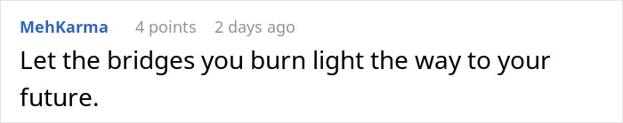 Comment on Reddit discussing whether an employee should expose management and HR to coworkers.
