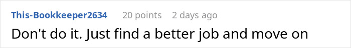 Screenshot of an online comment advising an employee about exposing management and HR to coworkers. Screenshot of an online comment advising an employee about exposing management and HR to coworkers.