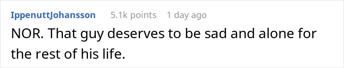 Screenshot of a social media comment expressing strong judgment about a man’s behavior after a disturbing confession impacting a marriage. Screenshot of a social media comment expressing strong judgment about a man’s behavior after a disturbing confession impacting a marriage.