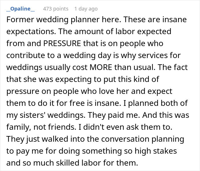 Bride thinks she can throw elaborate wedding without spending a cent faces reality check on costs and labor involved. Bride thinks she can throw elaborate wedding without spending a cent faces reality check on costs and labor involved.