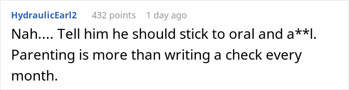 Screenshot of a Reddit comment discussing parenting responsibility related to a woman calling out her brother’s family situation. Screenshot of a Reddit comment discussing parenting responsibility related to a woman calling out her brother’s family situation.