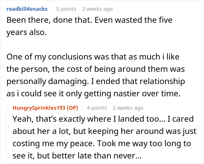 Screenshot of a Reddit conversation discussing emotional impact and rejection in a friendship involving a bestie dating another girl. Screenshot of a Reddit conversation discussing emotional impact and rejection in a friendship involving a bestie dating another girl.